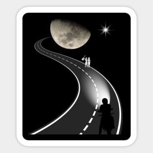 I`m going to the moon Sticker